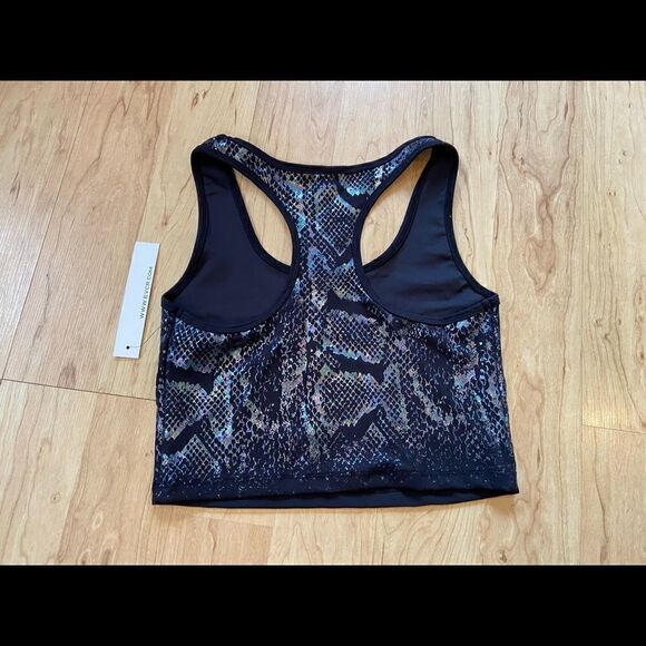 Evolution and Creation Black Iridescent Crop Top - Picture 3 of 3